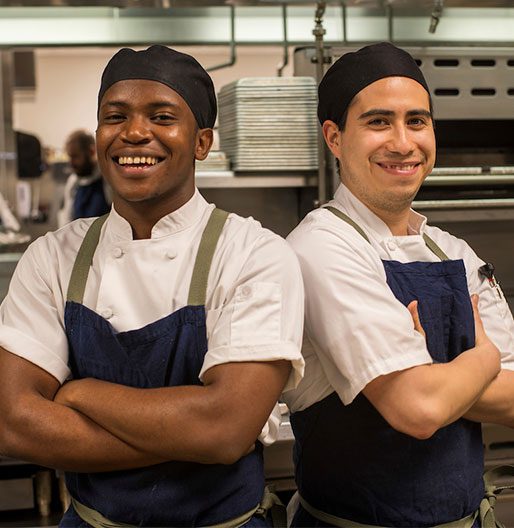 chefs in kitchen